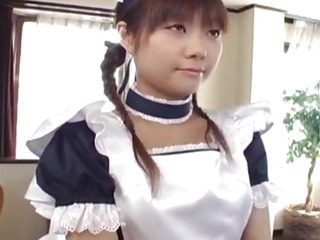 Naughty Natsumi is a hot Asian maid getting into cosplay sex